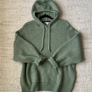 Knit hoodie